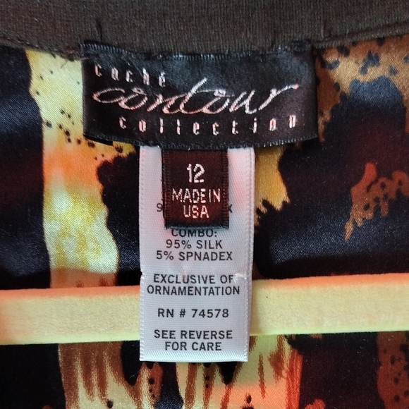 Cache Coeur Brown V-Neck Sheath Midi Dress - Picture 4 of 6